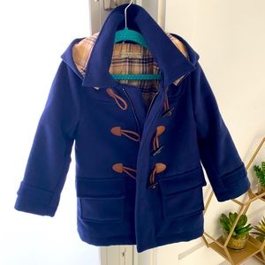Beautiful warm wool navy blue coat